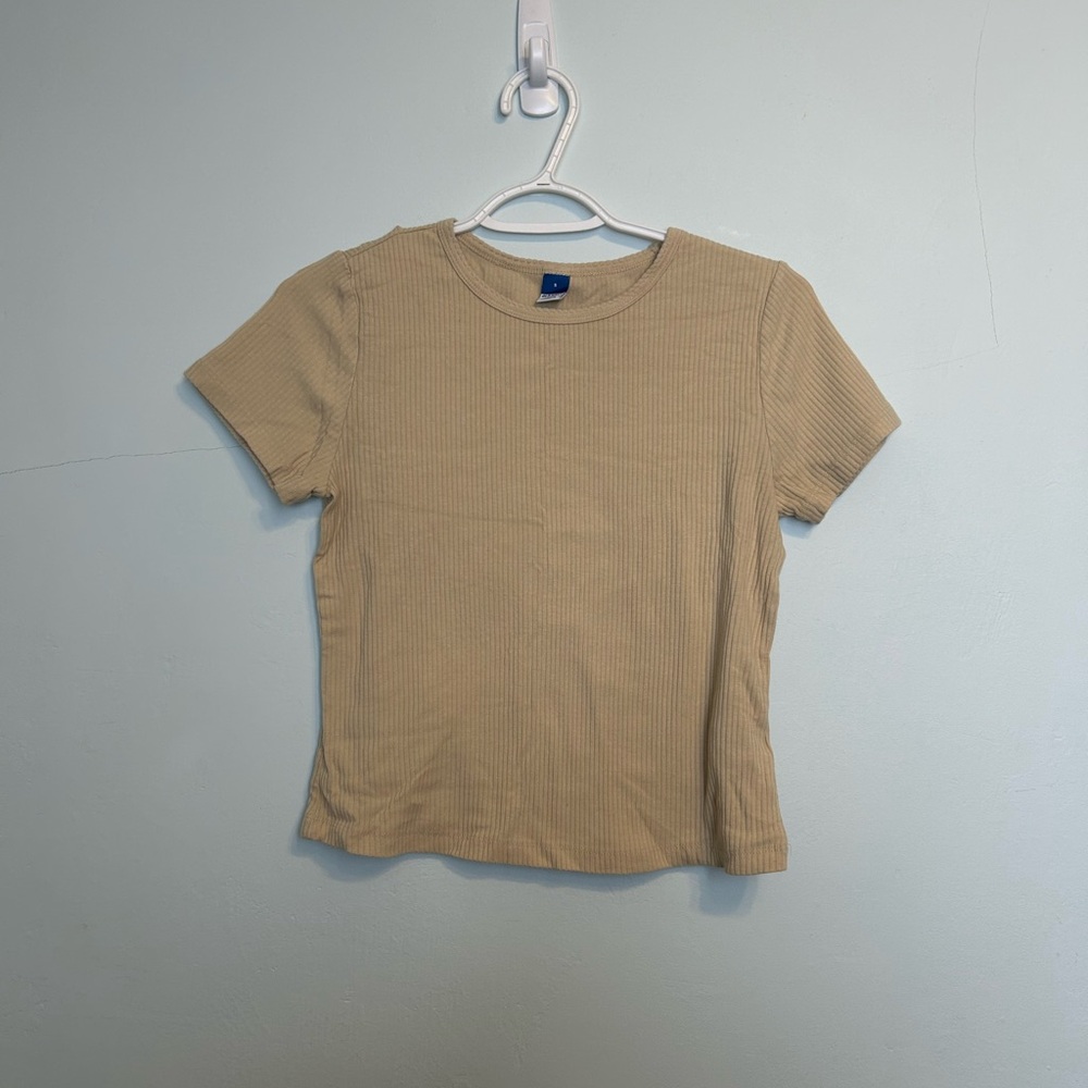 Tan Old Navy Babydoll Tee